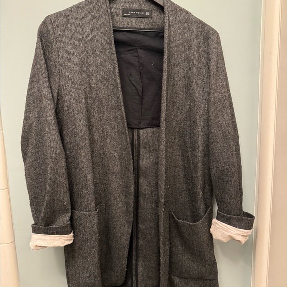 Women's Gray Jacket Blazer - Picture 2 of 4